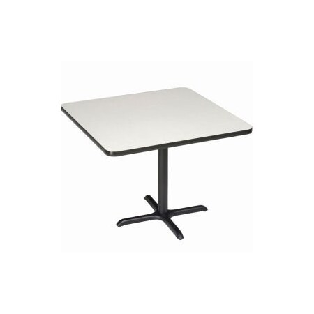 National Public Seating Interion 36" Square Counter Height Restaurant Table, Gray 695807GY
